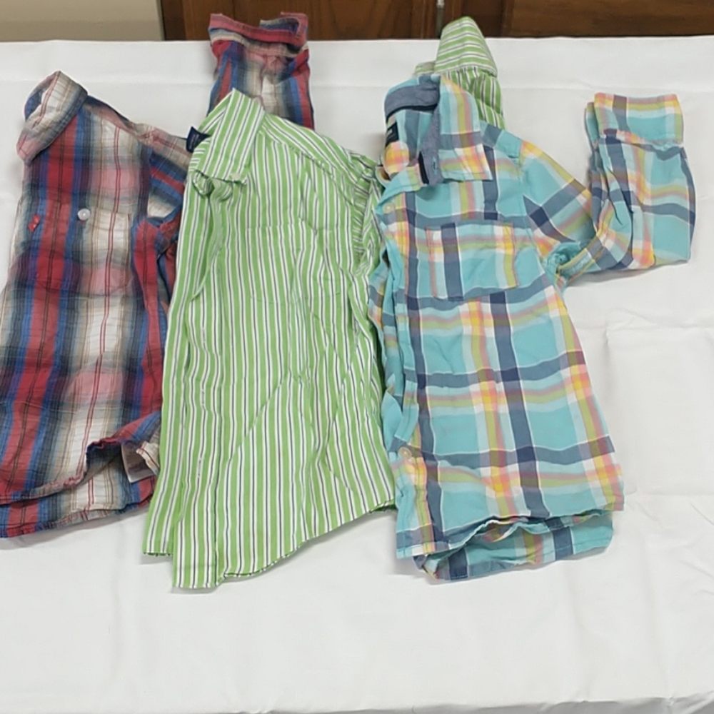 Boys Long Sleeved Formal Shirts 6/7 Small Lot